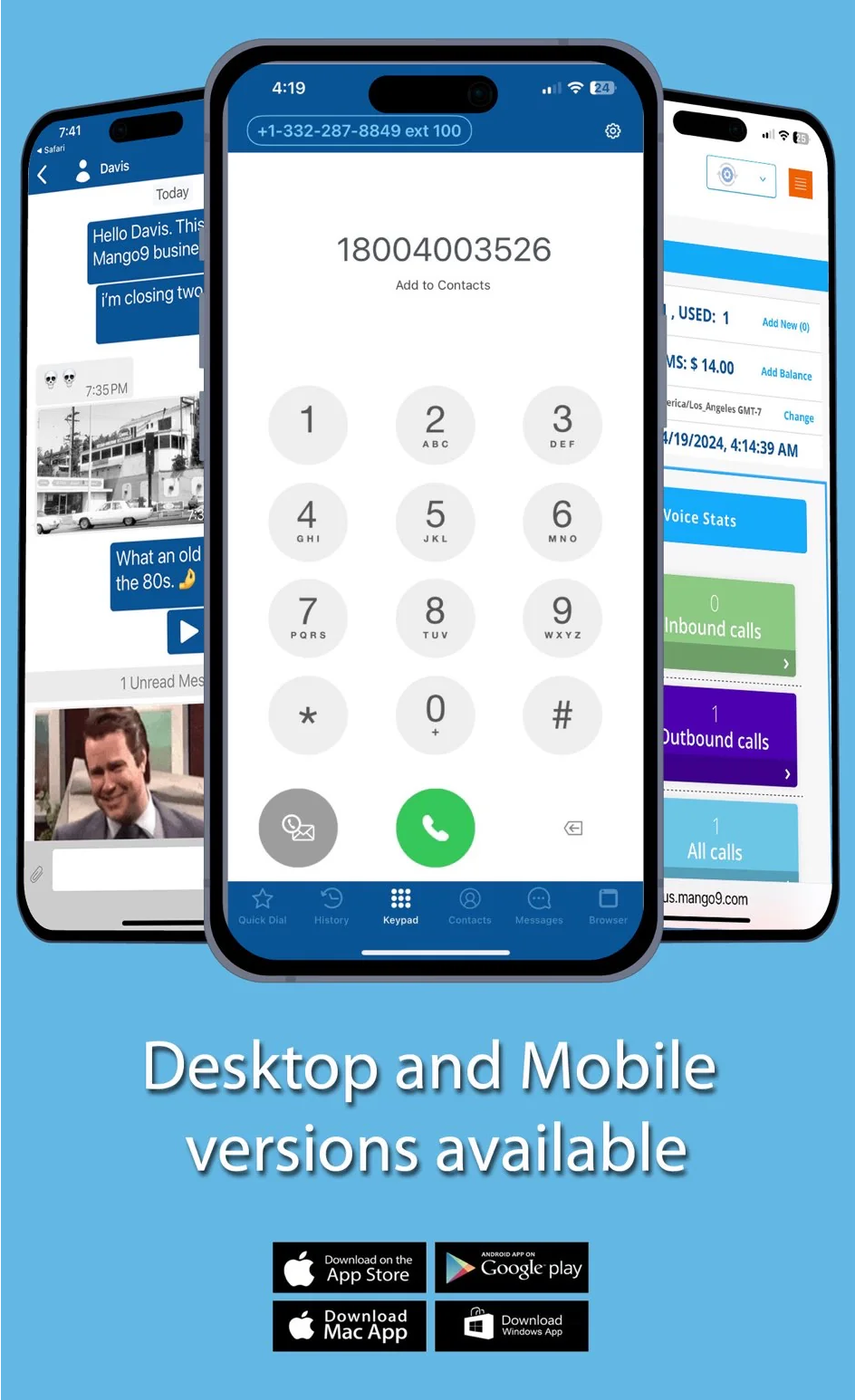 Mobile and Desktop Applications